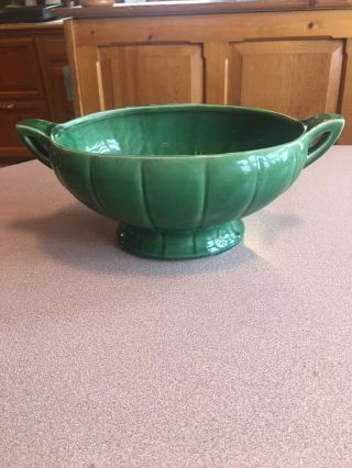 Mc Coy Green Vase/ Planter/ Fruit Bowl Usa