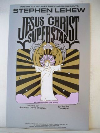 Jesus Christ Superstar Herald Andrew Lloyd Webber / Stephen Lehew Boston 1990