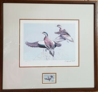 1983 Texas Duck Stamp Print By Maynard Reece - Wood Ducks