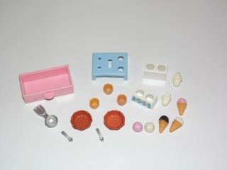 Sylvanian Families Spare Part For Ice Cream Van - Cones Wafer Drawer Scoop