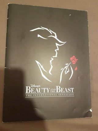 Beauty And The Beast Souvenir Program Disney Broadway Musical 1997,  Insert