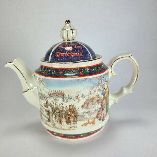 Sadler Twelve Days Of Christmas Ceramic Teapot England