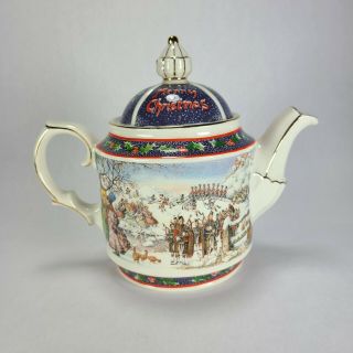 Sadler Twelve Days Of Christmas Ceramic Teapot England 3