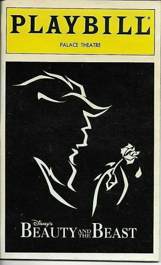 Beauty And The Beast Broadway Playbill/palace Theater/1999/andrea Mcardle