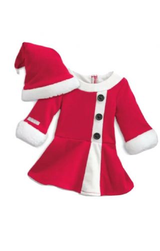 American Girl Doll Santa’s Helper Christmas Dress Red & White Outfit - Retired