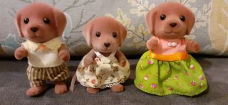 Sylvanian Families Brown Chocolate Labrador Dogs