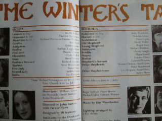 RSC 1976 Winter ' s Tale - McKellen Lunghi Bob Peck Roger Rees Barbara Leigh - Hunt 3