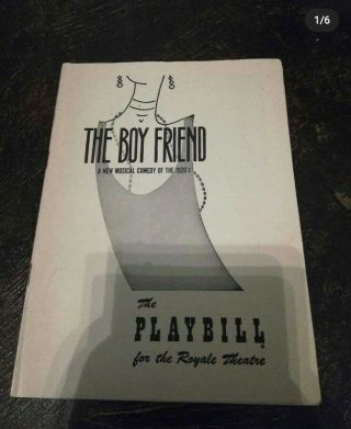 The Boy Friend Broadway Playbill Program Vintage August 1955 Julie Andrews Debut