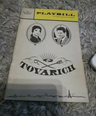 Tovarich Broadway Playbill Program Vintage May 1963 Vivian Leigh Partial Obc