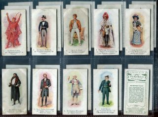 Tobacco Card Set,  John Player,  Stage,  Theatre,  Actor,  Actress,  1800 