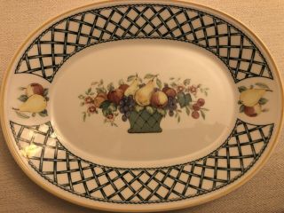 Villeroy And Boch Basket Small Oval Relish Plate