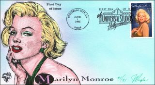 Scott 2967 32 Cents Marilyn Monroe Pugh Hand Painted Fdc 31 Of 91