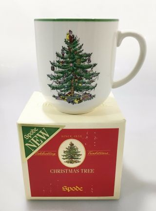 Spode Christmas Tree Cafe Mug 14 Oz Coffee Tea Cocoa