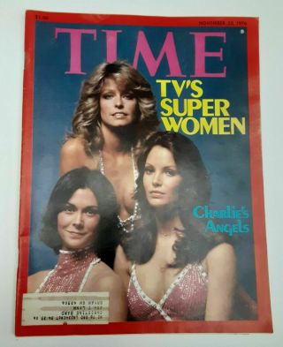 Vtg 1976 Charlies Angels - Jaclyn Smith - Kate Jackson - Farrah Fawcett Mirror 2