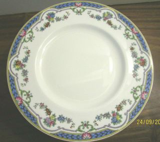 10 Lovely Minton Antique " Blue Ripon " Luncheon/salad Plates - 8 3/4 Inch -