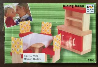 Plan Toys Doll House Dining Room - Neo Style 7306