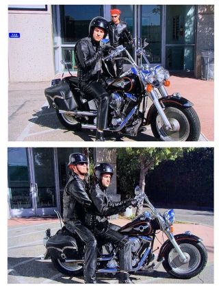 The Office Dwight Schrute Rainn Wilson Screen Worn Motorcycle Jacket Prop 5