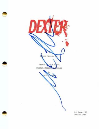 Michael C Hall Signed Autograph Dexter Pilot Script - Sexy Stud,  Six Feet Under