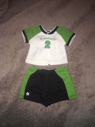 American Girl Sport Uniform Outfit 2 Soccar Basketball Tennis Green Boy Clothes