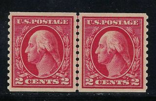 B&d: U.  S.  Scott 409 (altered Into 444) Wash - Frank Line Pair Mnh - - For Reference