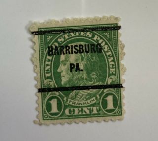 1908 Benjamin Franklin One Cent Stamp (green) - Rare - Bf115