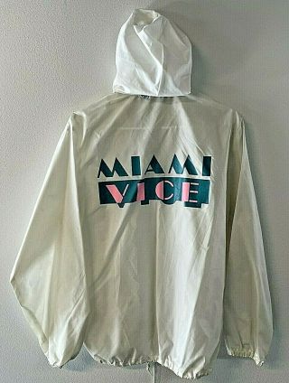 1985 Miami Vice Tv Production Crew Rain Jacket M - Nbc Eric Clapton Pass W/loa
