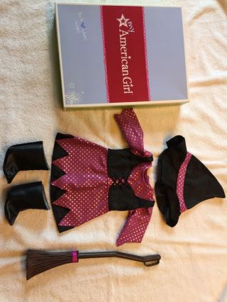 American Girl Doll Witch Halloween Costume Outfit.  No Charm.