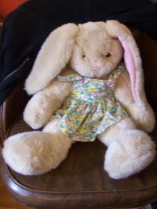 Build - A - Bear Vintage Brown Bunny Rabbit 17 " Plush 1997 Retired W/ Outfit