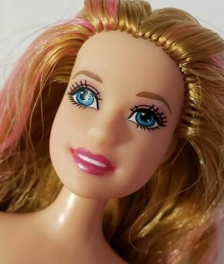 Barbie Doll A Fairy Secret 6 " Mini Doll Nude Only No Wings Pink Hair Streaks
