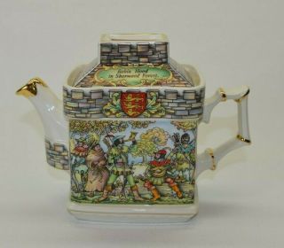 Sadler England Teapot Robin Hood In Sherwood Forest & The Sheriff Of Nottingham