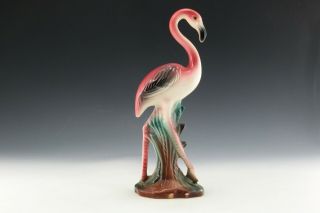 1950s Mid Century Modern California Pottery Pink Flamingo