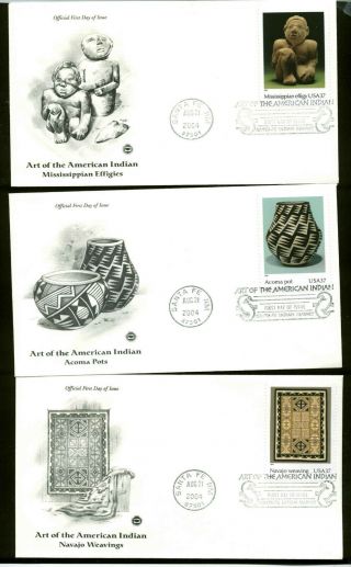 Us Fdc 3873 Set Of 10 Postal Commemorative Society Cachets Santa Fe,  Nm