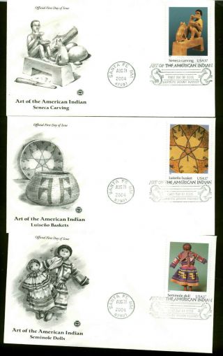 US FDC 3873 Set of 10 Postal Commemorative Society Cachets Santa Fe,  NM 2