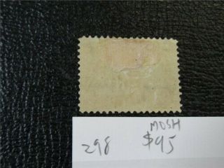 nystamps US Stamp 298 OG H $95 F5x1604 2