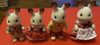 Sylvanian Families Milk Chocolate Rabbit Family