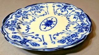 Conway Wharf Pottery - Flow Blue - Oval Platter 10.  25 "