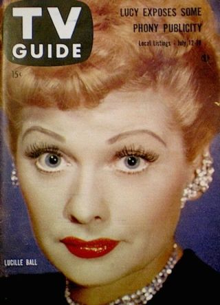 Tv Guide 1958 Lucille Ball I Love Lucy Desi Arnaz 276 Dale Robertson Vg/ex