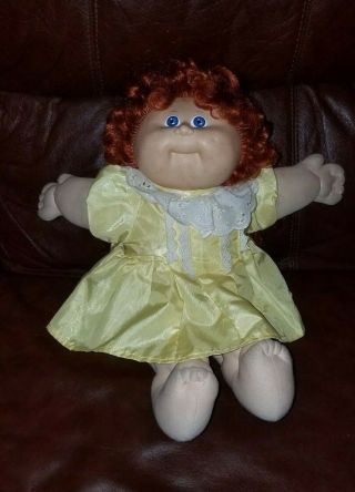 Vintage 1987 Xavier Roberts Cabbage Patch Kids Doll Coleco Industries Red Hair