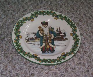 Spode Russian Santa Claus Santas Around The World 4th In Series Collector Plate