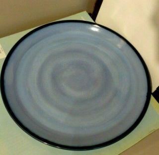 Sango Nova Blue 15 Inch Round Serving Platter Chop Plate Item 4934 - 131