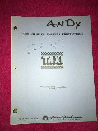 Taxi Tv Script - Owned By Andy Kaufman?