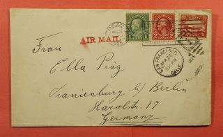 C6 On 1925 San Francisco Ca Airmail To Germany