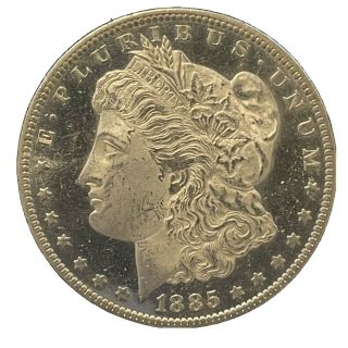1885 O Bu Unc,  Dmpl Ultra Pl Deep Mirrors Hi Grade Gem Morgan Silver Dollar B77