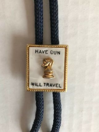 Vintage Paladin ‘have Gun Will Travel’ Bolo Tie $0 Us Sh