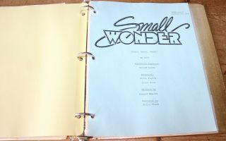 Small Wonder Tv Show Shooting Script Hand Signed Letter From Cast