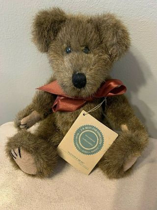 Boyds Bears J.  B.  Bean Paxton Bear 10” Plush Toy Stuffed Animal W/hang Tag