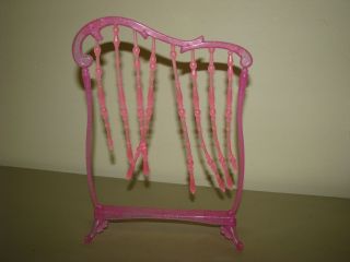 Barbie Dollhouse Glam Pink Beaded Curtain Room Divider Fringe Furniture