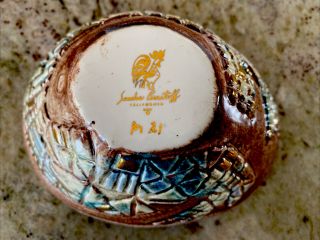 Sascha Brastoff Signed And Numbered Rare M21 Pottery Vase Planter California