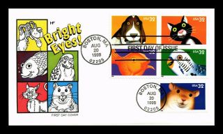 Dr Jim Stamps Us Bright Eyes Combo House Of Farnum Unsealed Fdc Cover