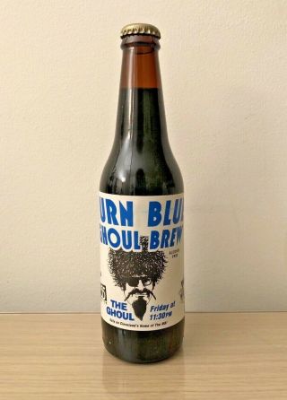 The Ghoul Ron Sweed Cleveland Horror Host Turn Blue Ghoul Brew Bottle